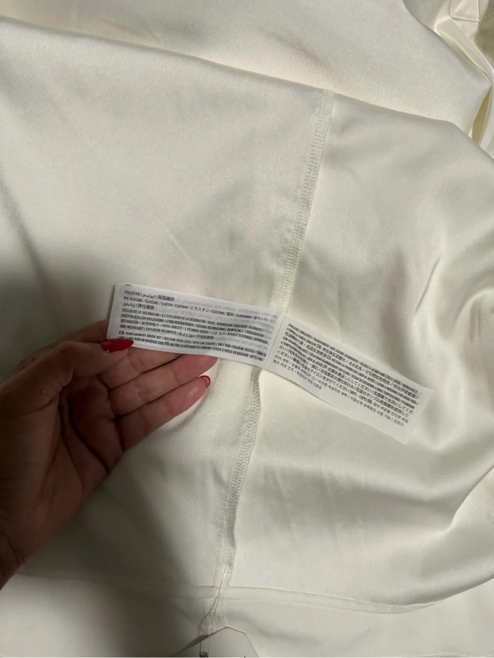 Abercrombie & Fitch White Satin Effect Dress